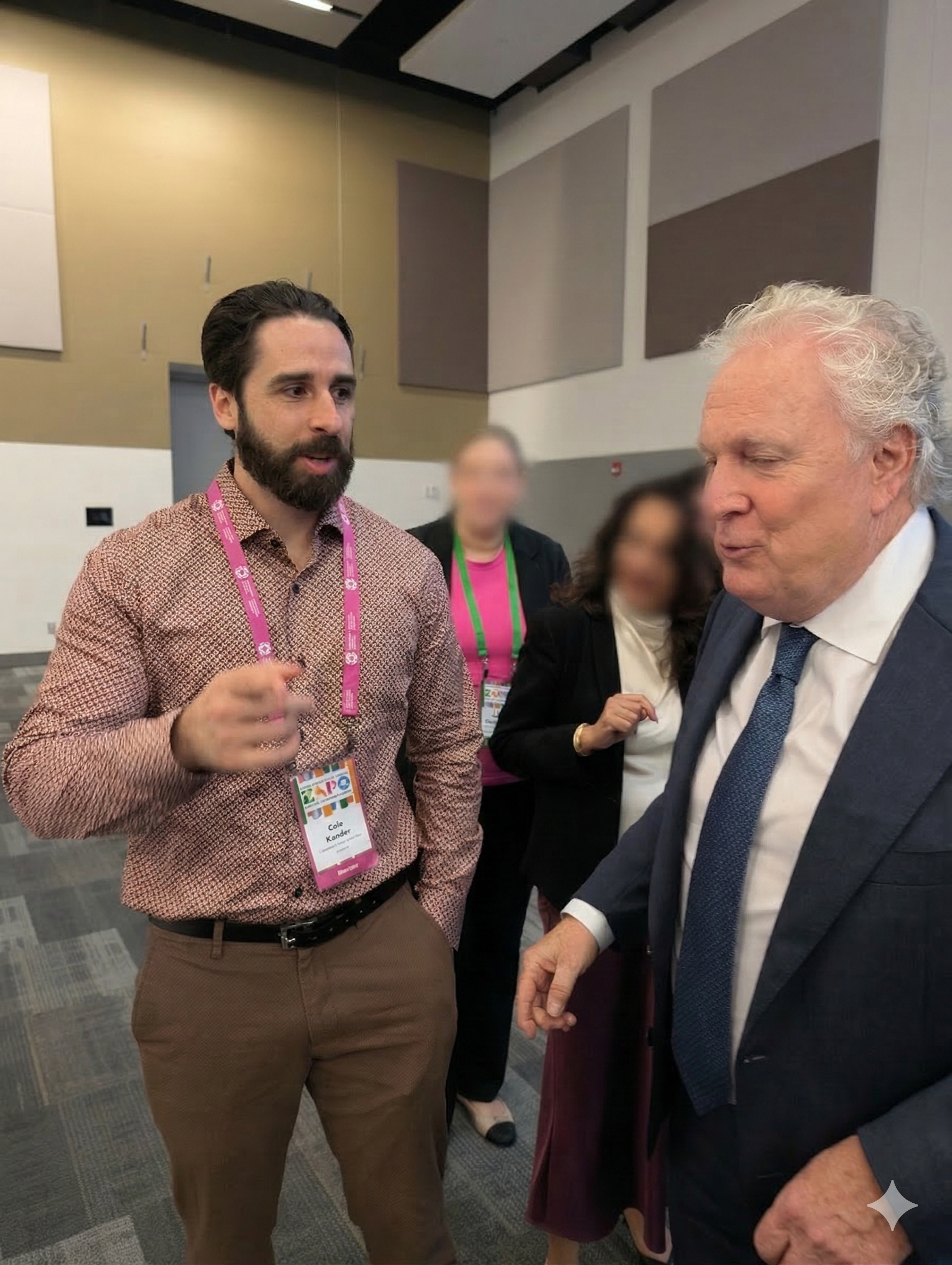 Cole Kander with Jean Charest