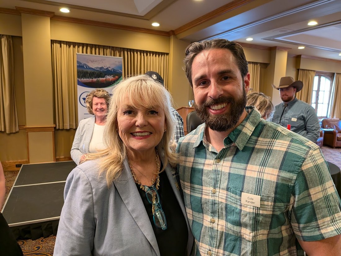 Cole Kander with Kerry-Lynne Findlay