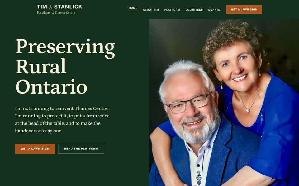 Tim Stanlick campaign website